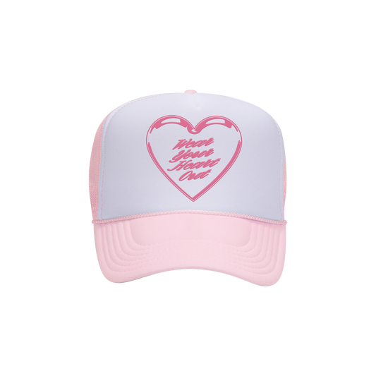 wear your heart out pink hat